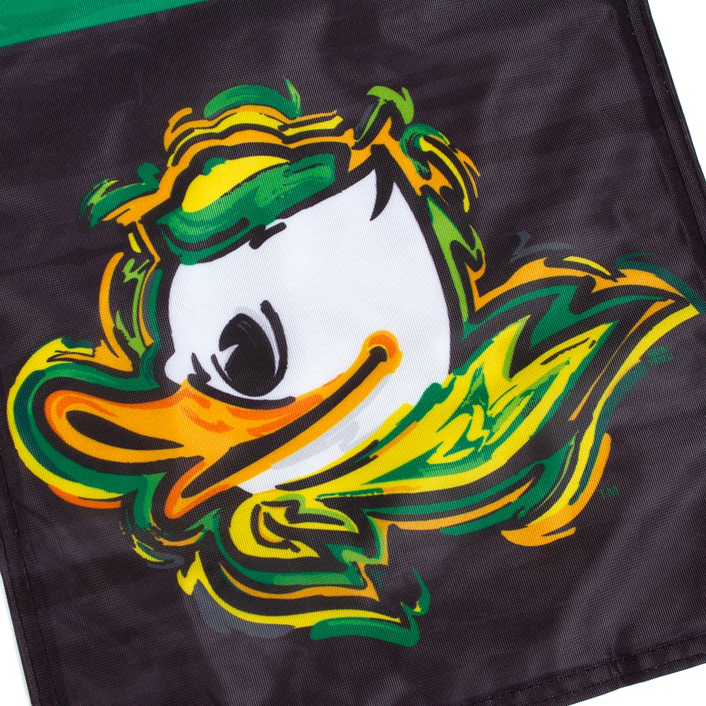 Fighting Duck, Neil, Black, Flags & Banners, Home & Auto, 12"x18", Justin Patten, Garden Flag, 993983